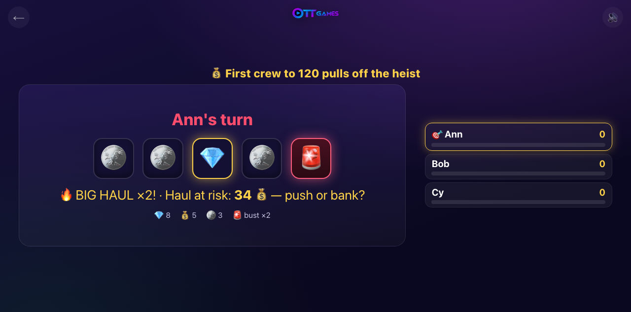 Loot Grab on the TV screen